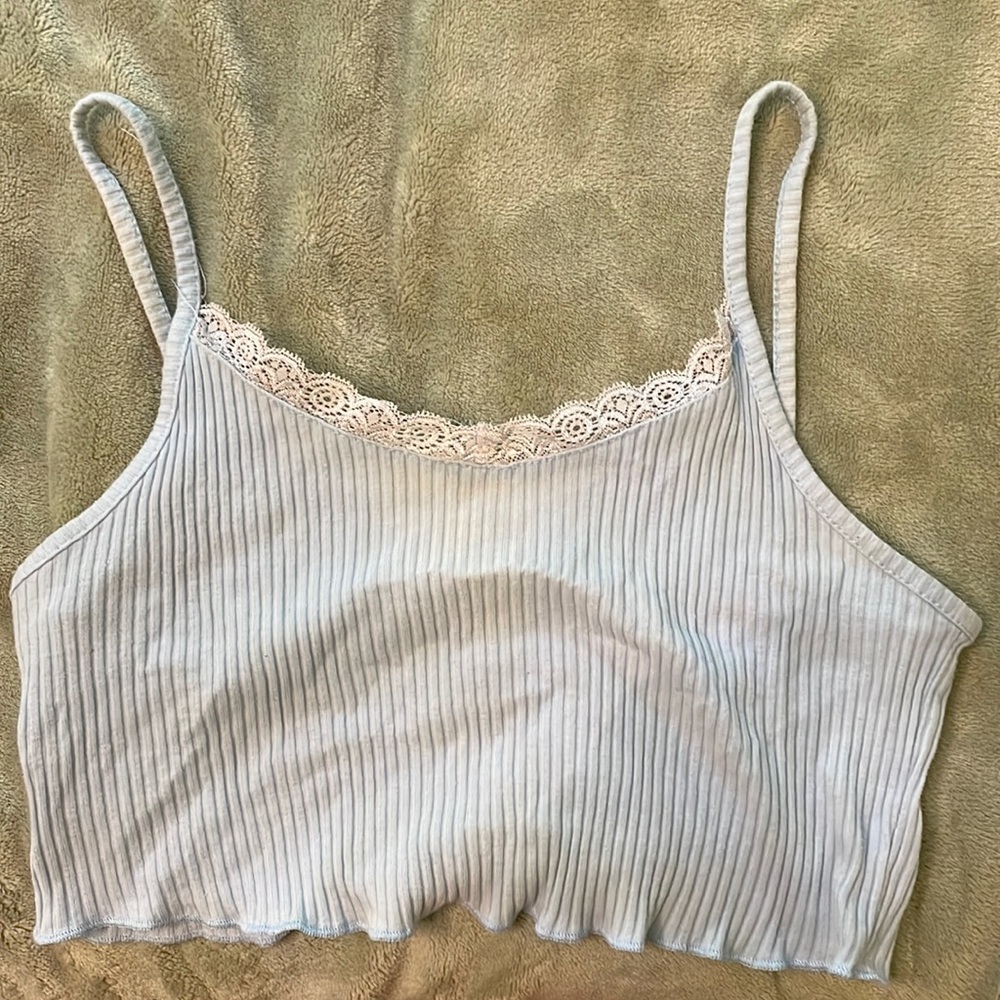 Baby blue Romwe tank
